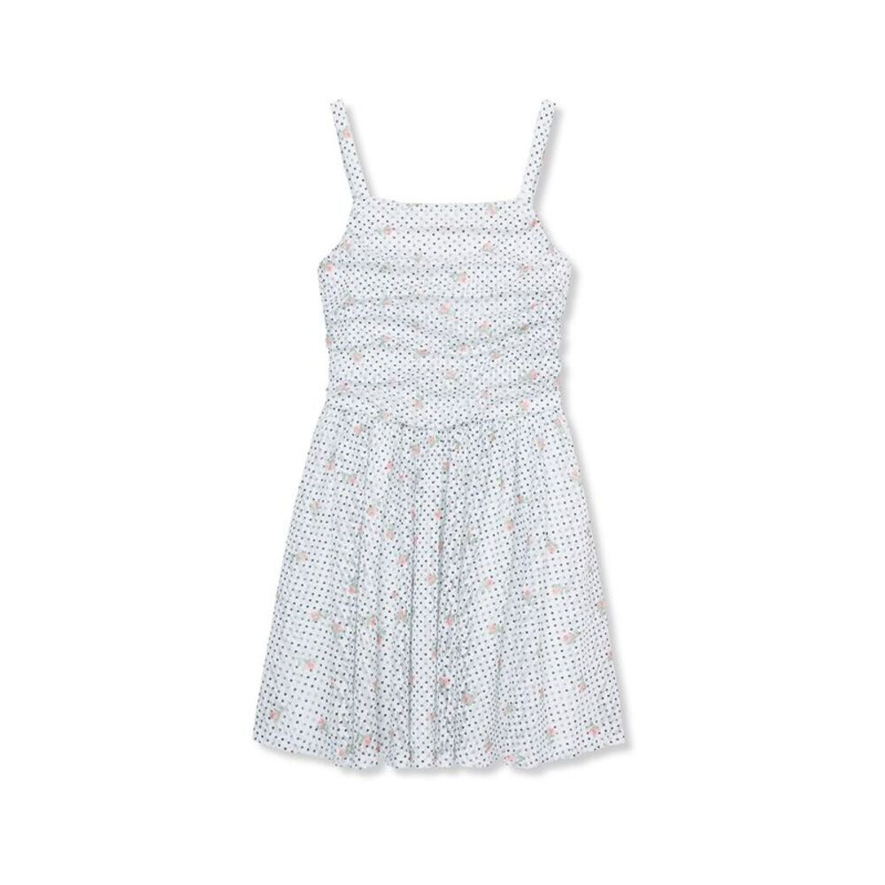 Truce Girls  Printed Lace Dress, White